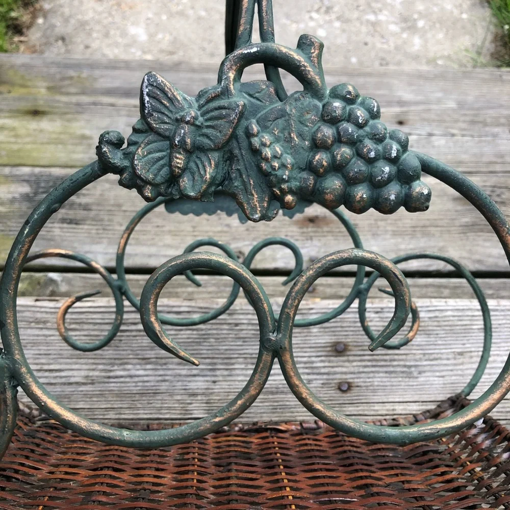 - Vintage Woven Magazine Caddy! EUC!